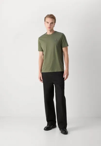Базовая футболка STACK TEE Tommy Hilfiger, темно-зеленый