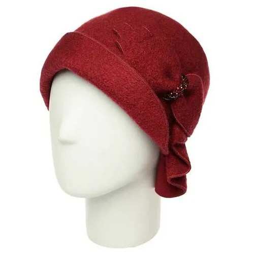 Шляпа Di Lana, демисезон/зима, размер 56-58, бордовый