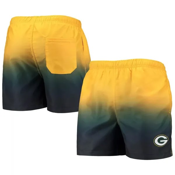 Мужские шорты для плавания Green Bay Packers золотистого/зеленого цвета FOCO