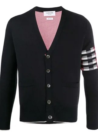 Thom Browne жаккардовый кардиган Lion Icon с полосками 4-Bar