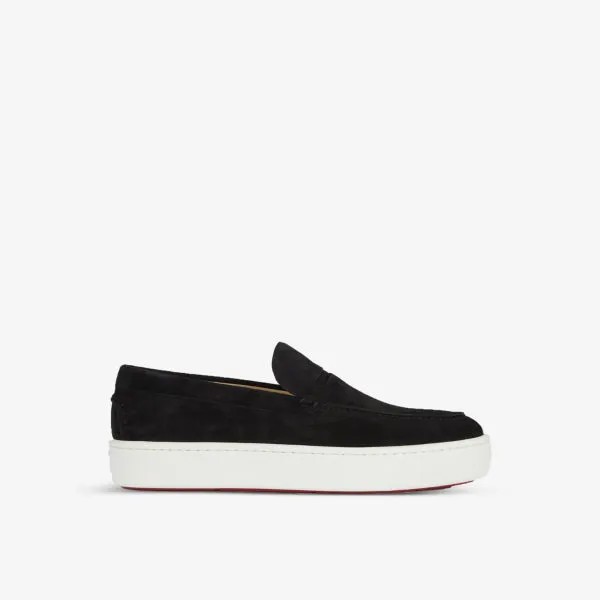 Кожаные кроссовки Paqueboat Christian Louboutin, черный