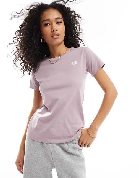 Футболка The North Face – Simple Dome – в цвете Helllila с логотипом