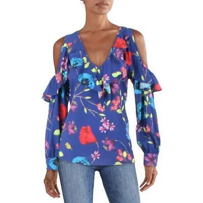 Женская блузка с рюшами и цветочным принтом Parker BHFO 4169