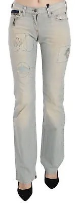 Джинсы CNC COSTUME NATIONAL Синие расклешенные джинсовые брюки с заниженной талией s. W26 Рекомендуемая розничная цена 350 долларов США