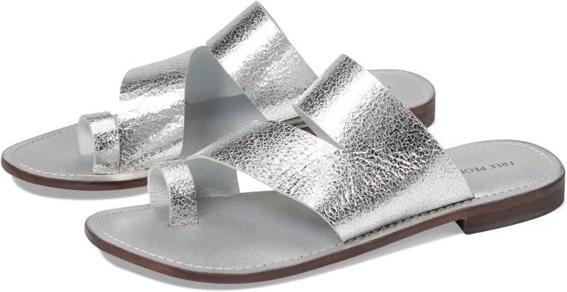 Сандалии Free People Abilene Top Loop Sandal, серебряный