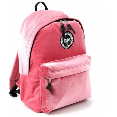 Женский текстильный рюкзак Hype ДТ 001 Розовый Велюр