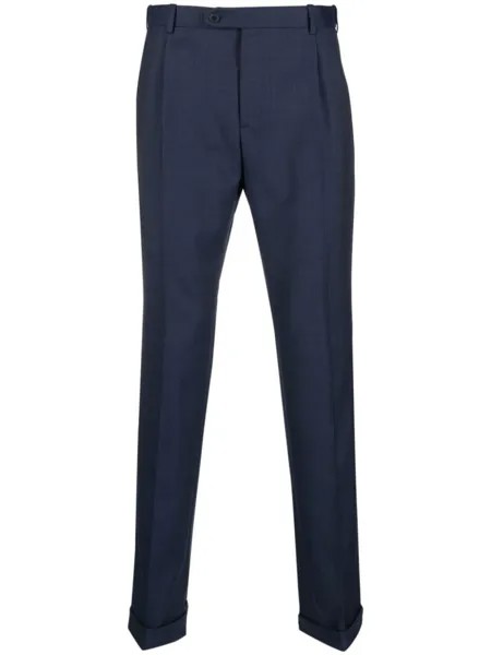 Brioni брюки Journey строгого кроя, синий