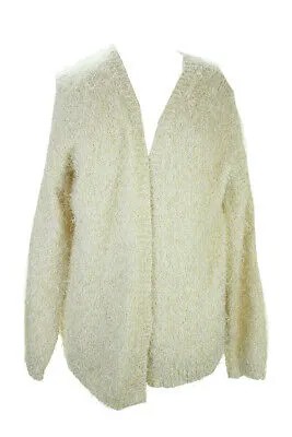 Maison Jules New Кремовый вязаный свитер с металлизированными крапинками и ресничками M $89,5