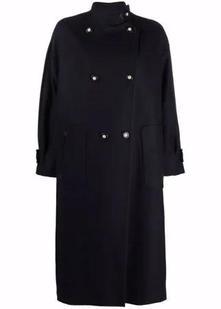Giorgio Armani однобортное пальто с высоким воротником