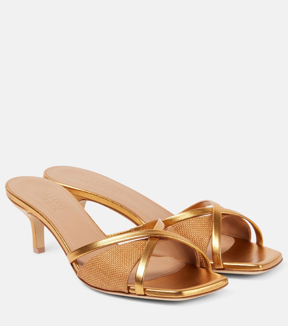 Мюли Penn 45 с кожаной отделкой Malone Souliers, коричневый