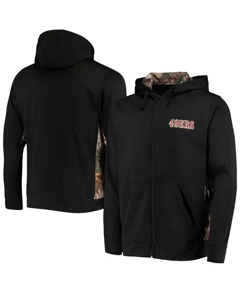 Мужская черная и камуфляжная толстовка san francisco 49ers decoy tech fleece с молнией во всю длину Dunbrooke, мульти