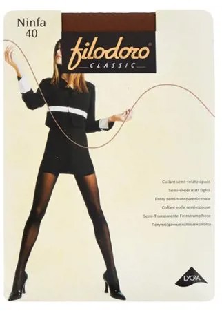 Колготки Filodoro Classic Ninfa 40 den, размер 5-XL, abbronzante (коричневый)