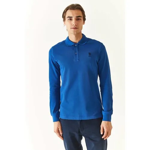 Поло U.S. POLO ASSN., размер M, синий