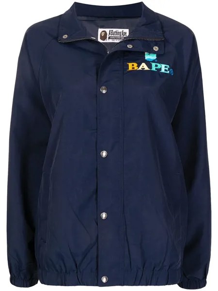A BATHING APE® куртка с вышитым логотипом