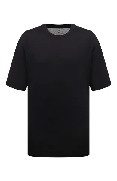 Футболка из шелка и хлопка Brunello Cucinelli