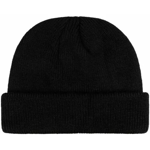 Шапка бини Street caps, вязаная, размер 54-60, черный