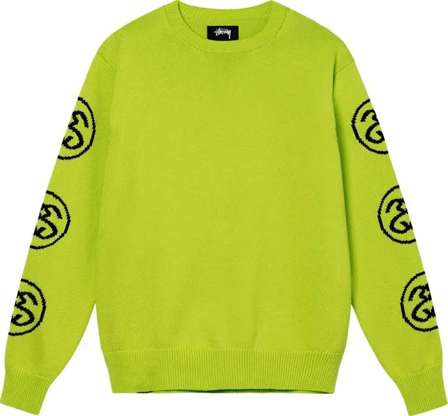 Свитер Stussy SS-Link Sweater 'Lime', зеленый