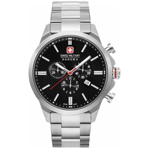 Наручные часы Swiss Military Hanowa Chrono Classic II 06-5332.04.007, черный, серебряный