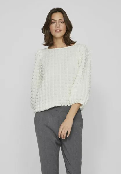 Блузка Mit 3/4 Ärmeln V-Neck Back VILA, цвет cloud dancer