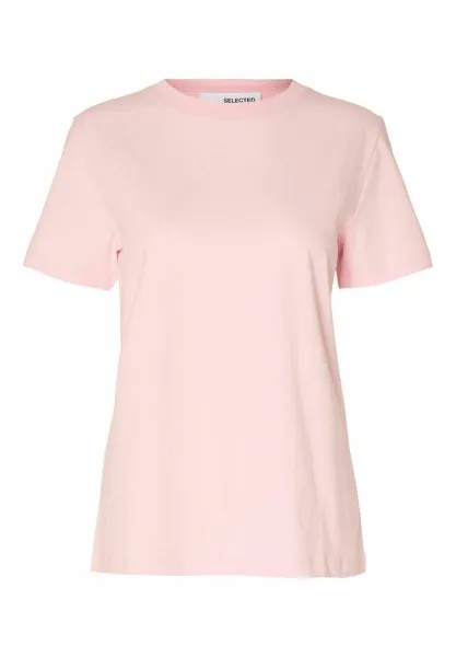 Базовая футболка SLFMYESSENTIAL O NECK TEE Selected Femme, цвет cradle pink