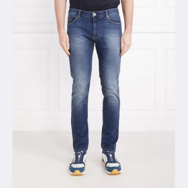 Джинсы узкого кроя j16 Emporio Armani, синий