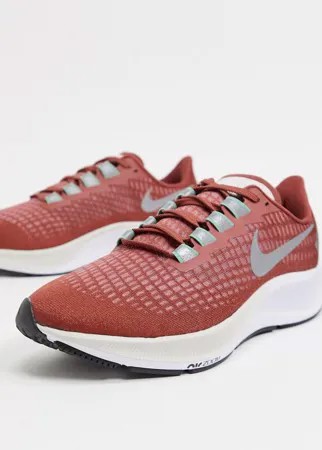 Красные кроссовки Nike Running Air Zoom Pegasus 37-Коричневый