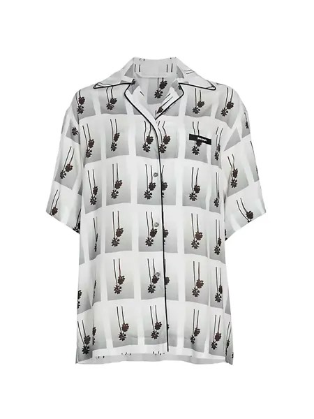 Рубашка для боулинга Mirage Palm Angels, белый