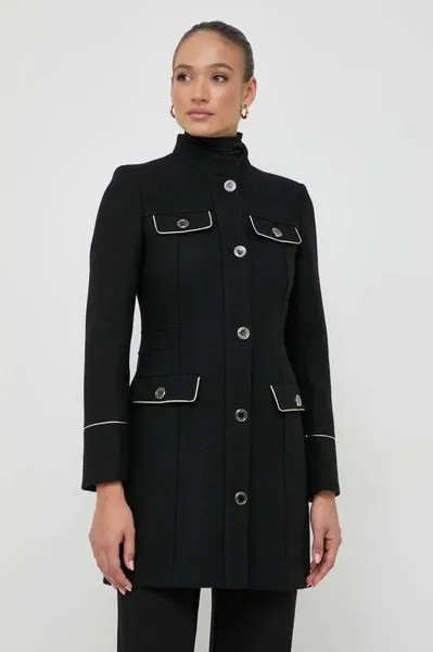 Пальто из моргановой шерсти Morgan, черный