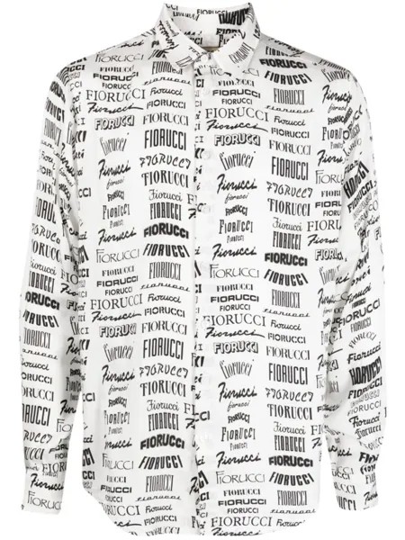 Fiorucci рубашка с логотипом, белый