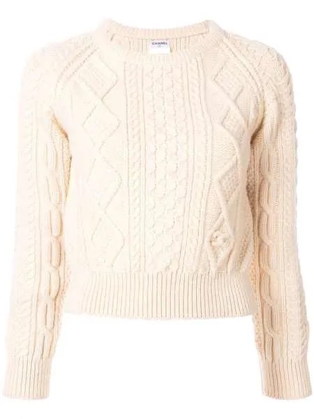 Chanel Pre-Owned свитер фактурной вязки