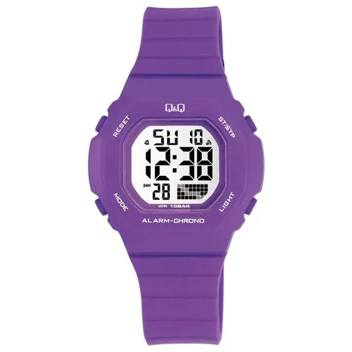 Наручные часы Q&Q M137-003, белый, фиолетовый