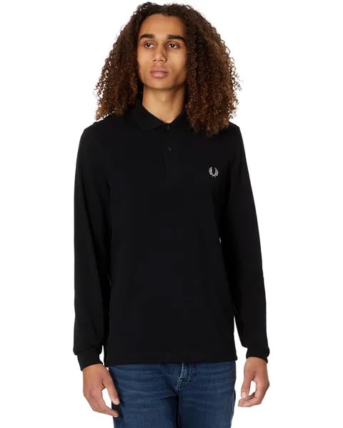 Рубашка Fred Perry Long Sleeve Plain Fred Perry, цвет Black/Chrome