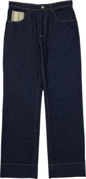 Джинсы Wales Bonner Miles Jeans 'Blue/Multicolor', синий