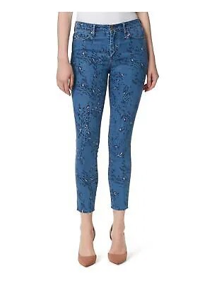 JESSICA SIMPSON Женские синие джинсовые джинсы с высокой талией и карманами на молнии для подростков 32