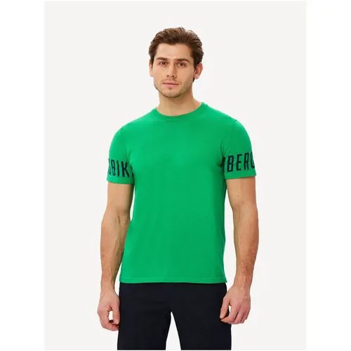 Пуловер для мужчин, BIKKEMBERGS, модель: CS30G10X0983S54, цвет: зеленый, размер: L