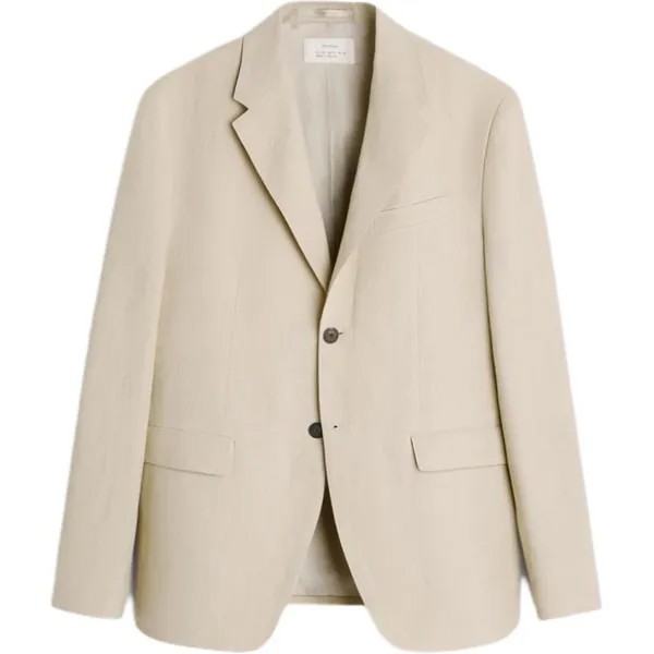 Деловой костюм мужской песочный Zara, цвет Sand