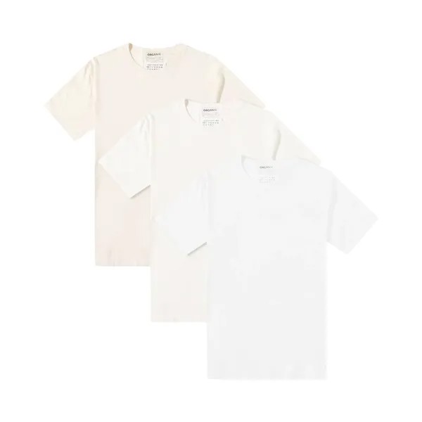 Классическая футболка Maison Margiela (3 шт.), Оттенки белого