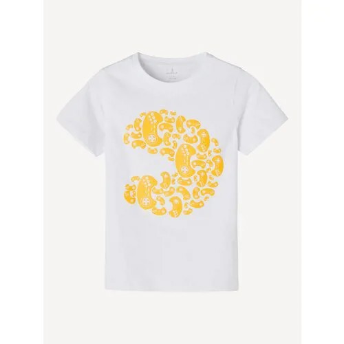 Name it, футболка для мальчика, Цвет: белый, размер: 122-128