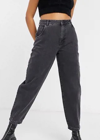 Черные выбеленные джинсы с объемными штанинами Reclaimed Vintage Inspired The 84'-Черный цвет