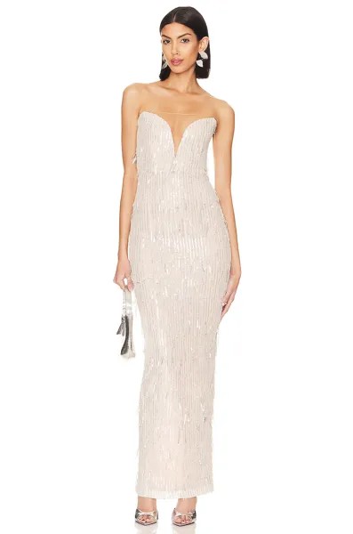 Платье Nookie Karma Gown, серебряный