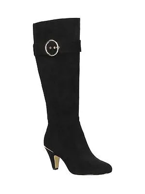 BELLA VITA Женские черные классические сапоги Braxton на широком каблуке с акцентом на икру 5,5 очень широкие