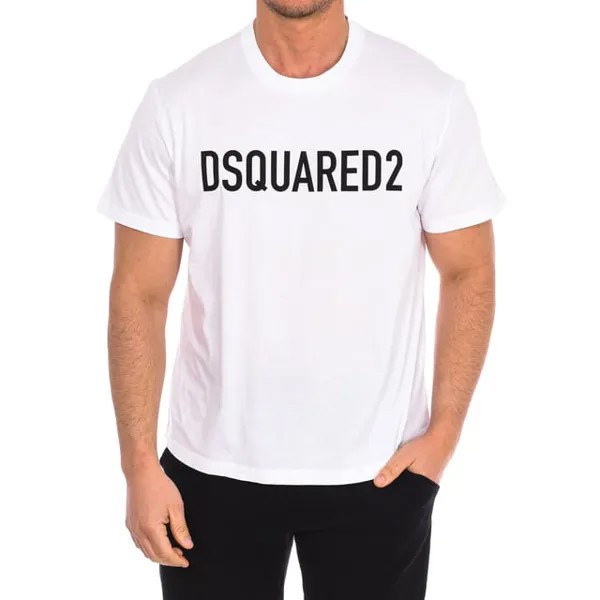 Мужская футболка с коротким рукавом s74gd1184 s23009 Dsquared2, белый