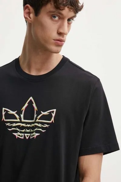Хлопковая футболка Pride x Pabllo Vittar adidas Originals, черный