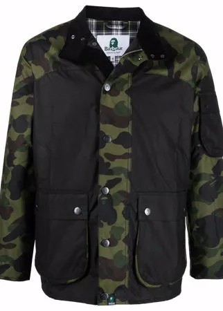 Barbour камуфляжная куртка из коллаборации с Bape