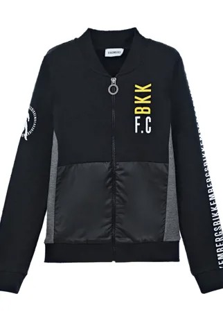 Спортивная куртка с логотипом на рукавах Bikkembergs детская