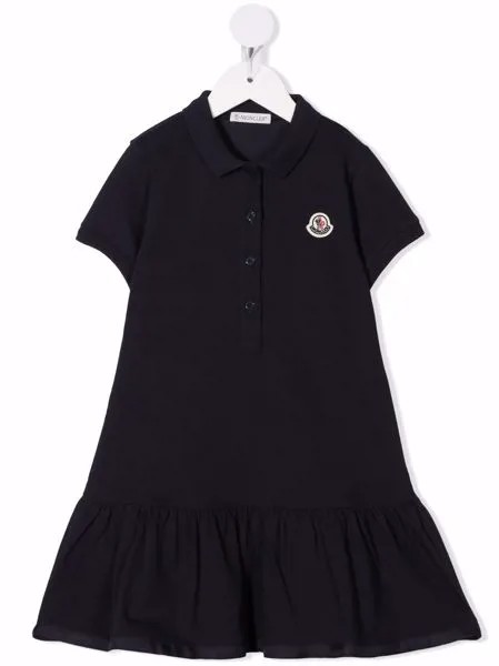 Moncler Enfant logo-patch polo dress