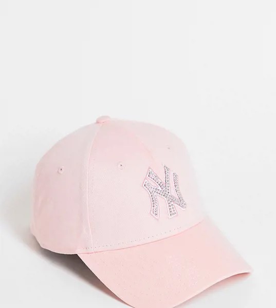 Эксклюзивная розовая кепка с отделкой стразами и логотипом New Era Exclusive 9Forty-Розовый цвет