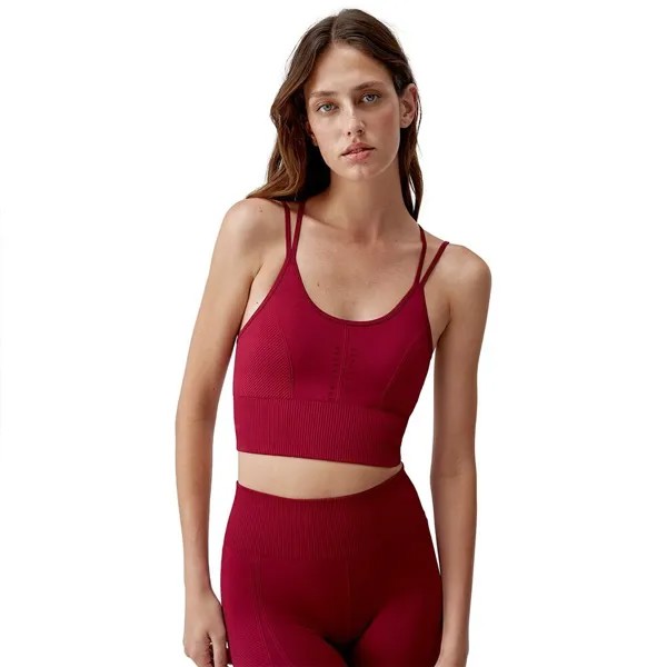 Спортивный топ Born Living Yoga India Seamless, красный
