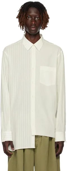 Белая рубашка асимметричного кроя Lanvin