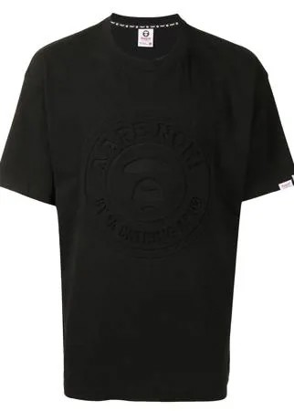 AAPE BY *A BATHING APE® футболка с тисненым логотипом
